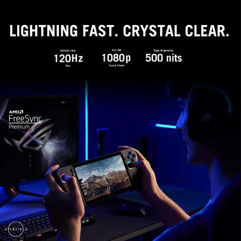 ROG ALLY X (2024) GAMING HANDHELD CONSOLE –WINDOWS 11, AMD RYZEN EXTREME PROCESSOR, 1TB, 1080P 120HZ DISPLAY