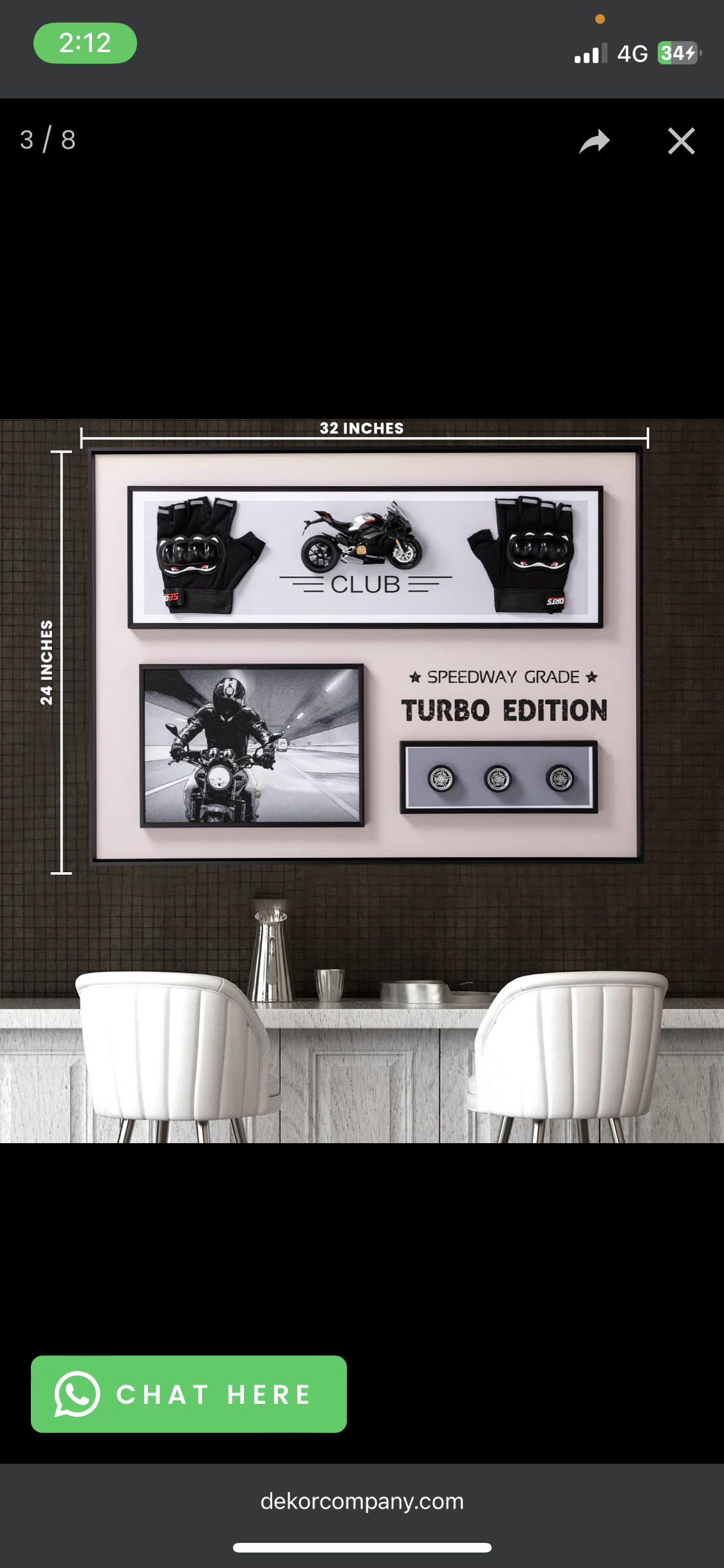 Motorbike Enthusiasts Shadow Box