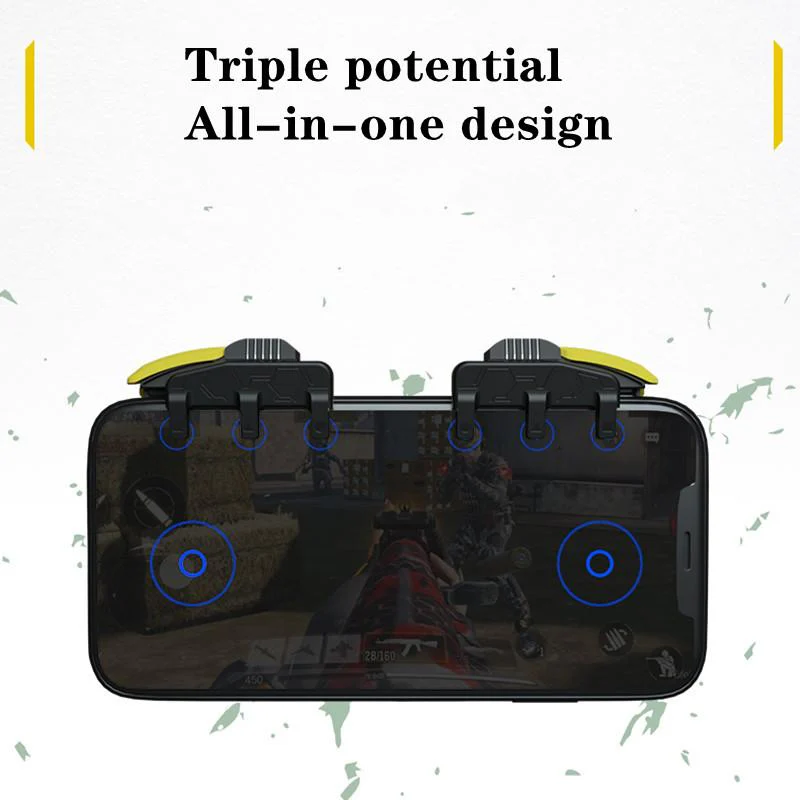 HANDJOY M03 | SMART AUTOTAP 8-FINGER GAME CONTROLLER TRIGGERS BUTTON FOR PUBG, COD, FREEFIRE