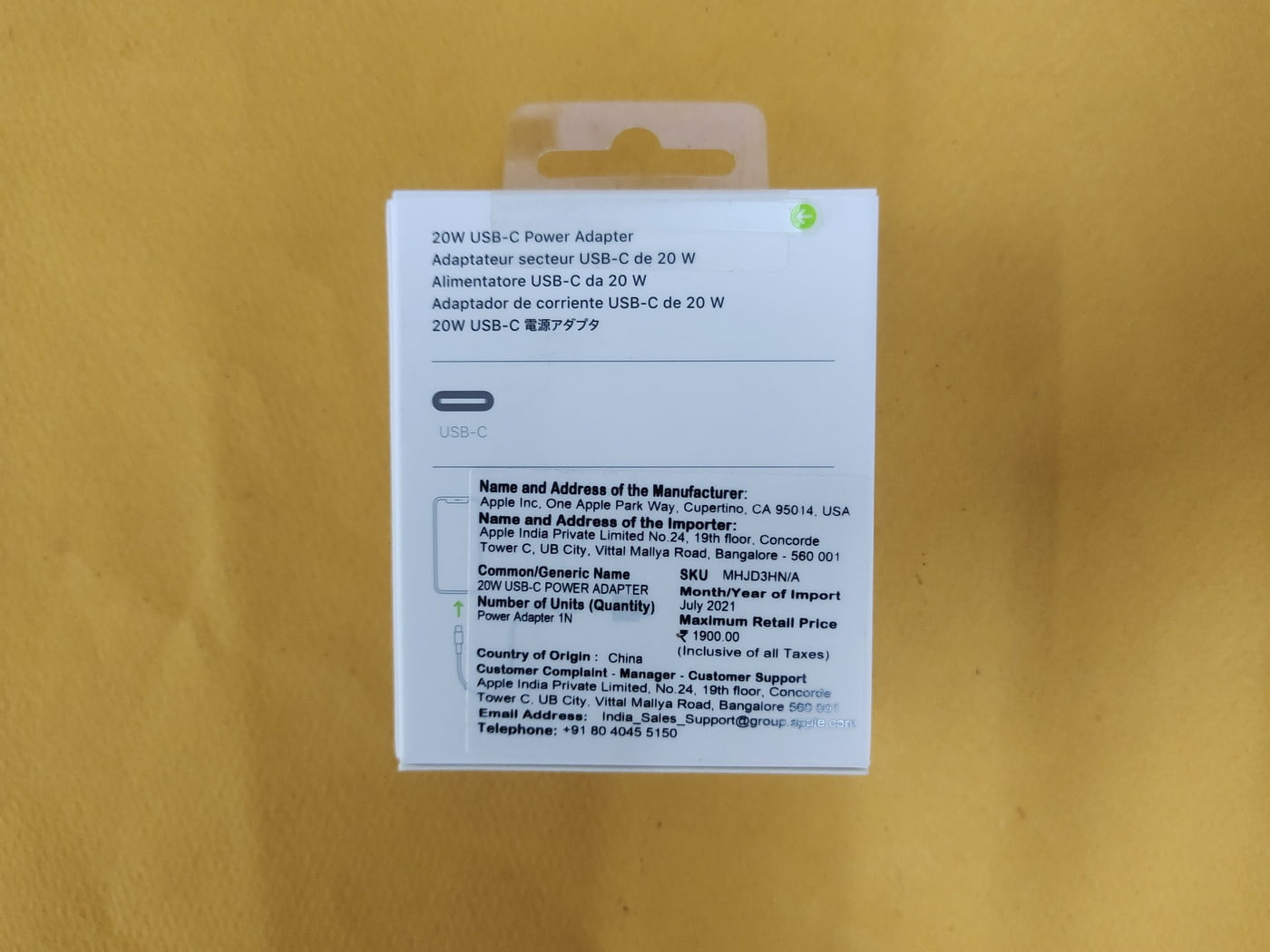 Apple Original 20W USB-C Power Adapter for iPhone iPad and AirPods