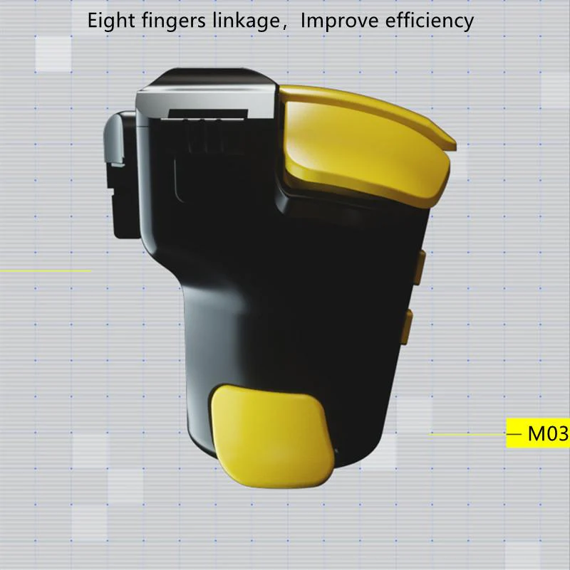 HANDJOY M03 | SMART AUTOTAP 8-FINGER GAME CONTROLLER TRIGGERS BUTTON FOR PUBG, COD, FREEFIRE