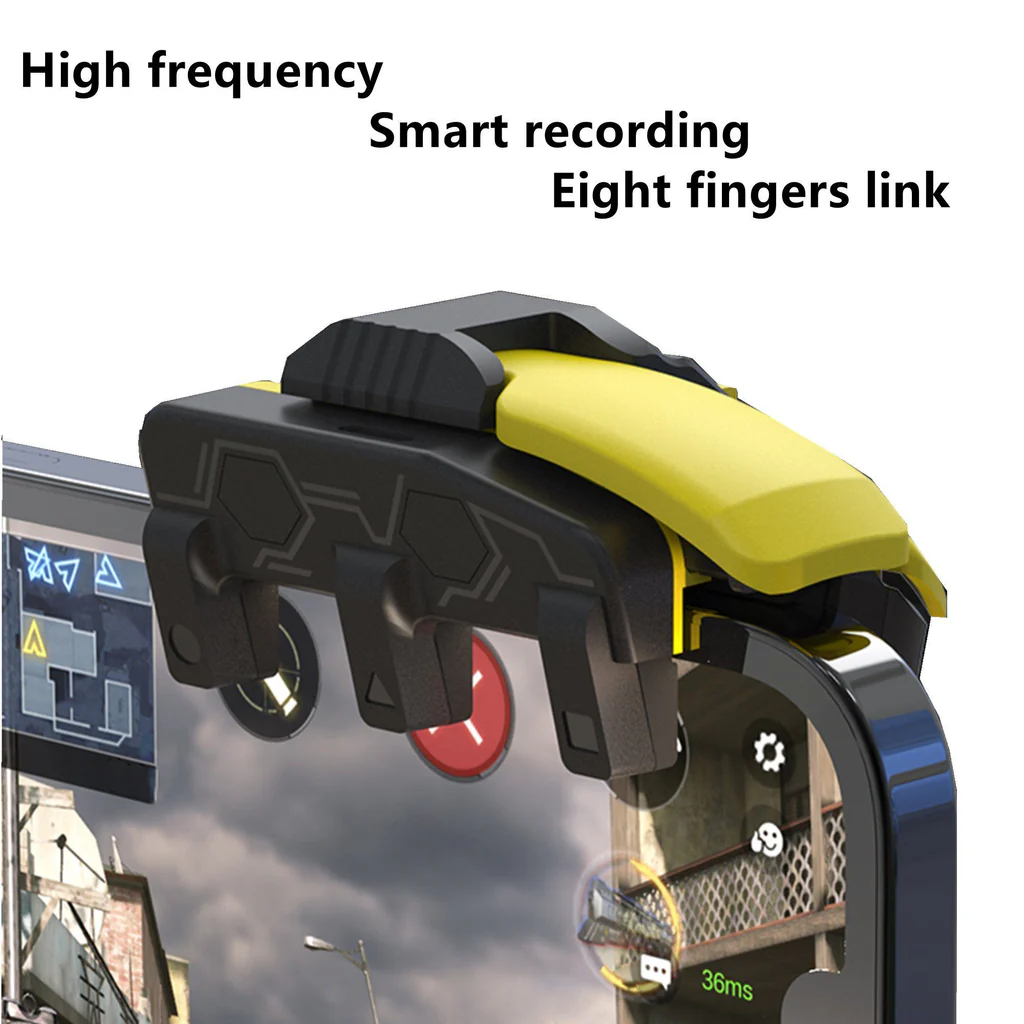 HANDJOY M03 | SMART AUTOTAP 8-FINGER GAME CONTROLLER TRIGGERS BUTTON FOR PUBG, COD, FREEFIRE