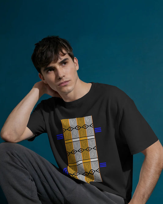 Apatani Pattern Classic Crew T-Shirt (Regular Fit)