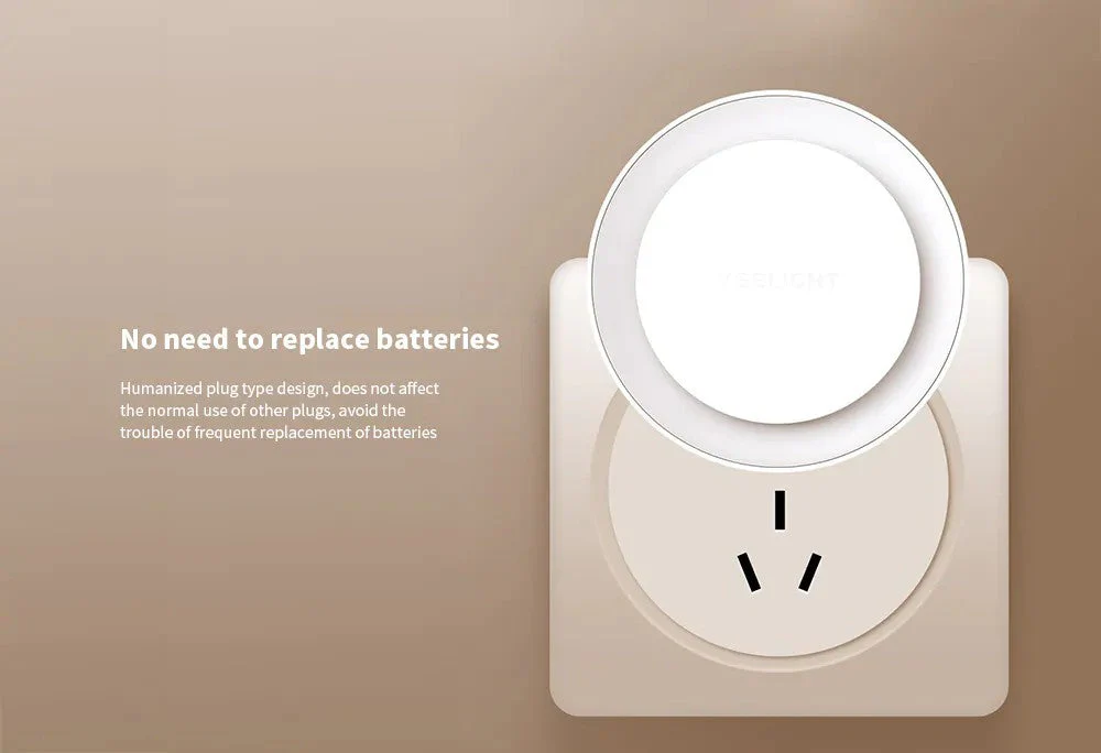 YEELIGHT LIGHT SENSITIVE ROUND PLUG NIGHT LIGHT